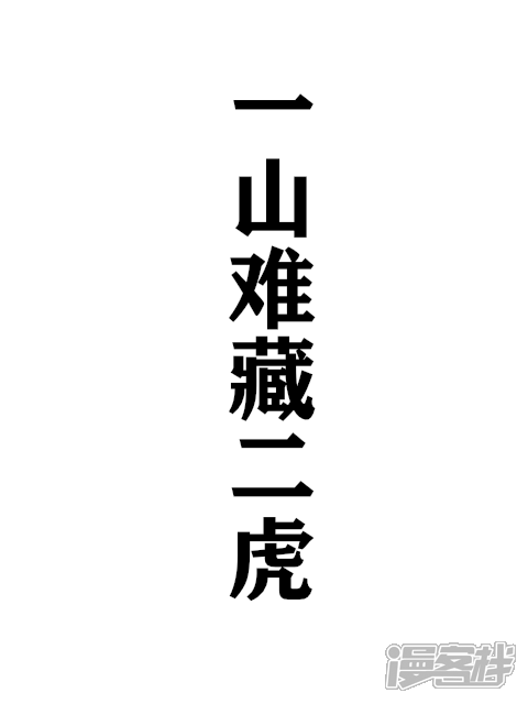 一山难藏二虎