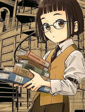 图书馆的记原小姐
