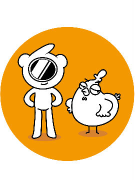 鉑星人與屁股雞