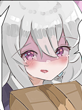 纸板箱里的害羞女孩