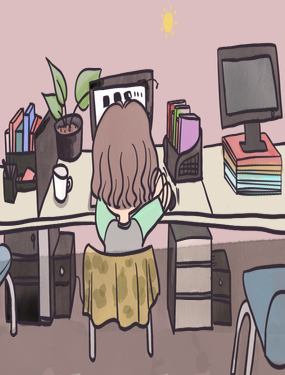 又是努力工作的一天！