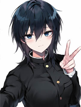 與帥氣的女孩交往了